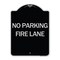 Signmission Pavement Stencil No Parking Fire Lane Heavy-Gauge Aluminum Sign, 24" x 18", BS-1824-24610 A-DES-BS-1824-24610 - alternate 1